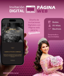 Invitación Digital para XV años