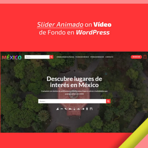 Slider Animado con Vídeo de Fondo en WordPress